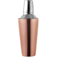 Coqueteleira 500ml 21,5cm De Altura Aço Inox E Bronze